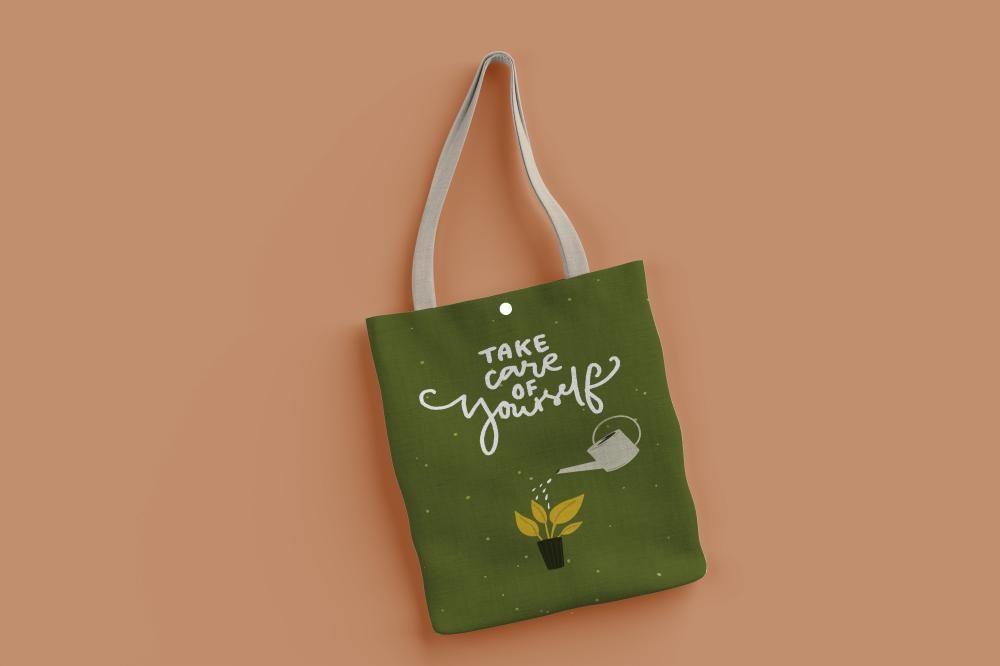 شنطة the tote bag - TAKE CARE OF YOURSELF