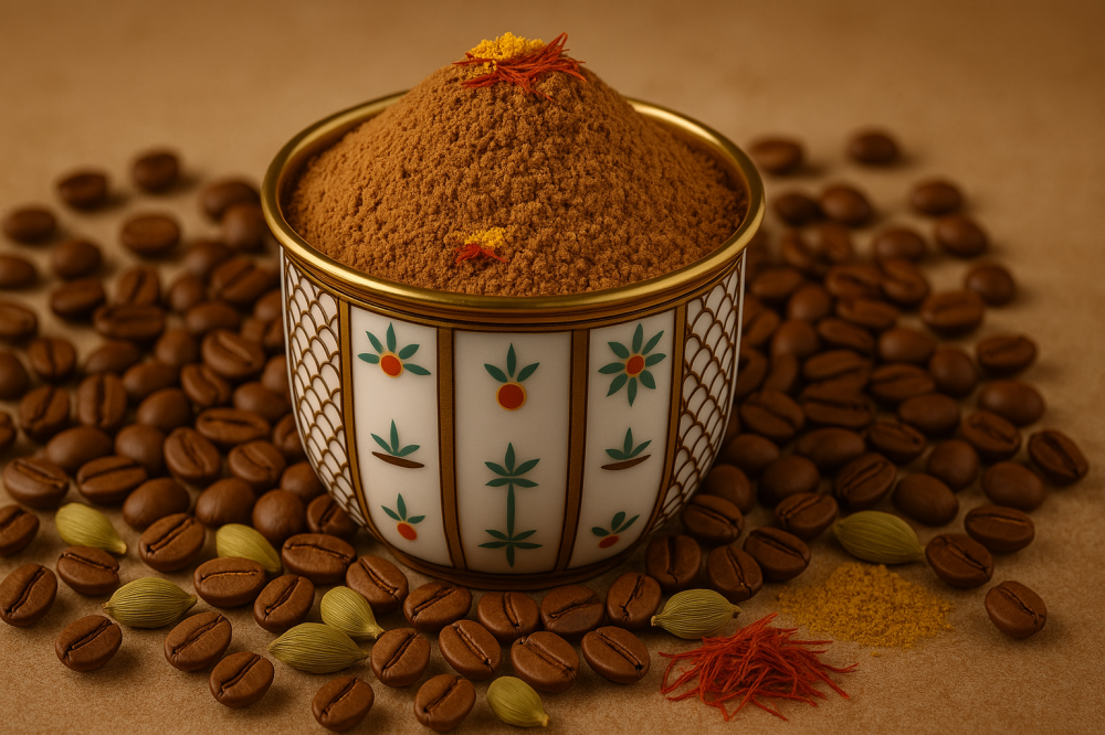 قهوة سعودية مطحونة حمسة وسط – بطابع أصيل ونكهة فاخرة