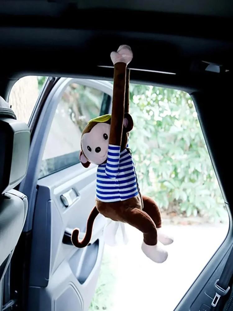 صندوق مناديل على شكل قرد