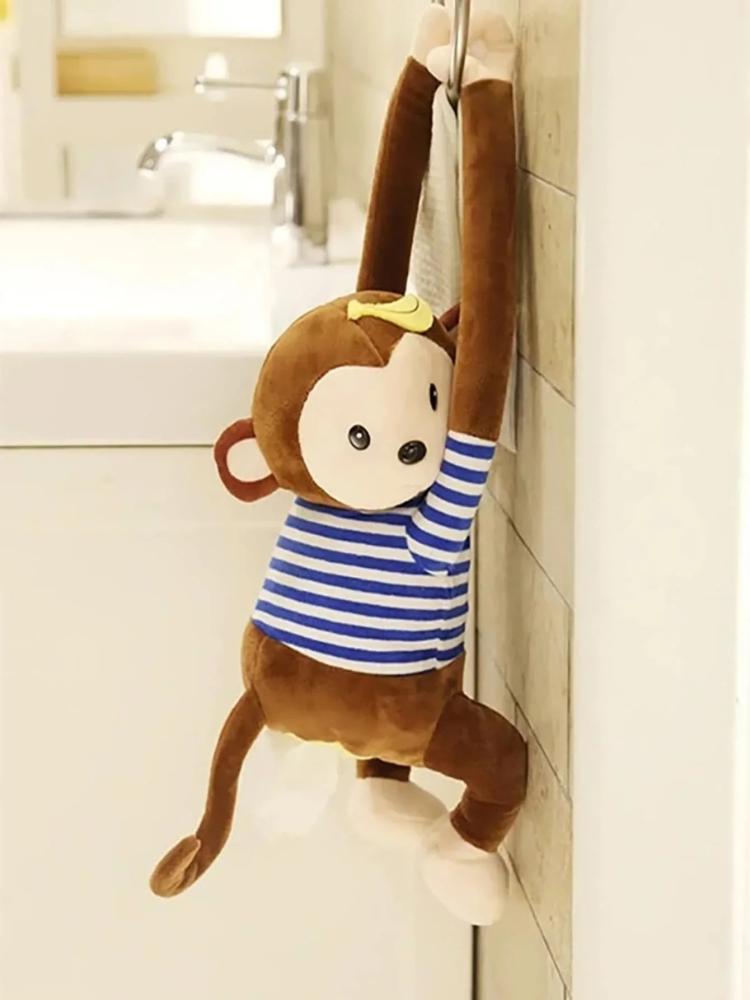 صندوق مناديل على شكل قرد