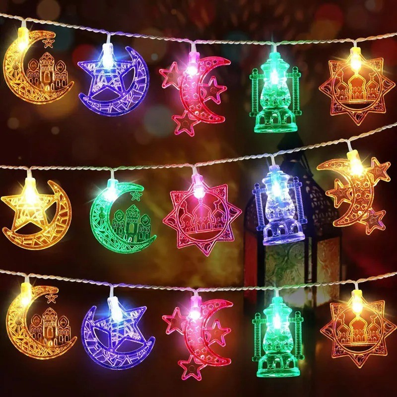 سلسلة LED زينة رمضان بطول 1.5 متر