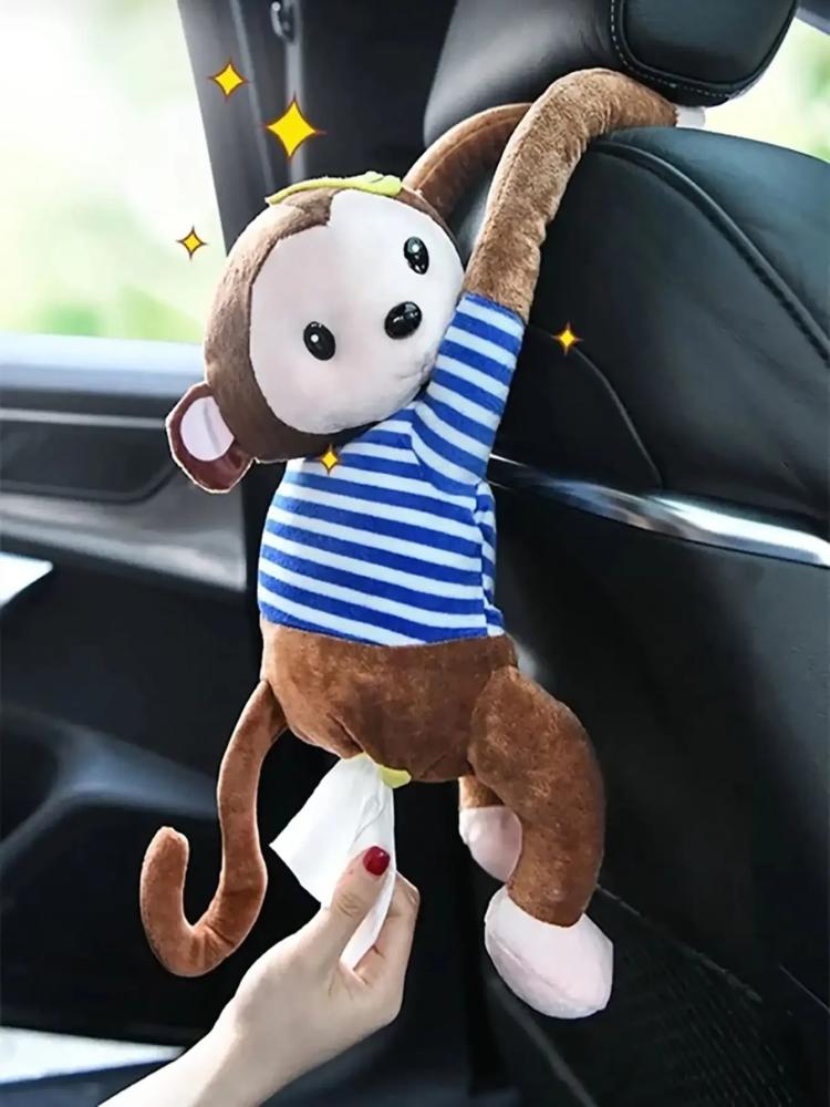 صندوق مناديل على شكل قرد