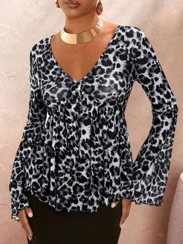 توب نسائي leopard