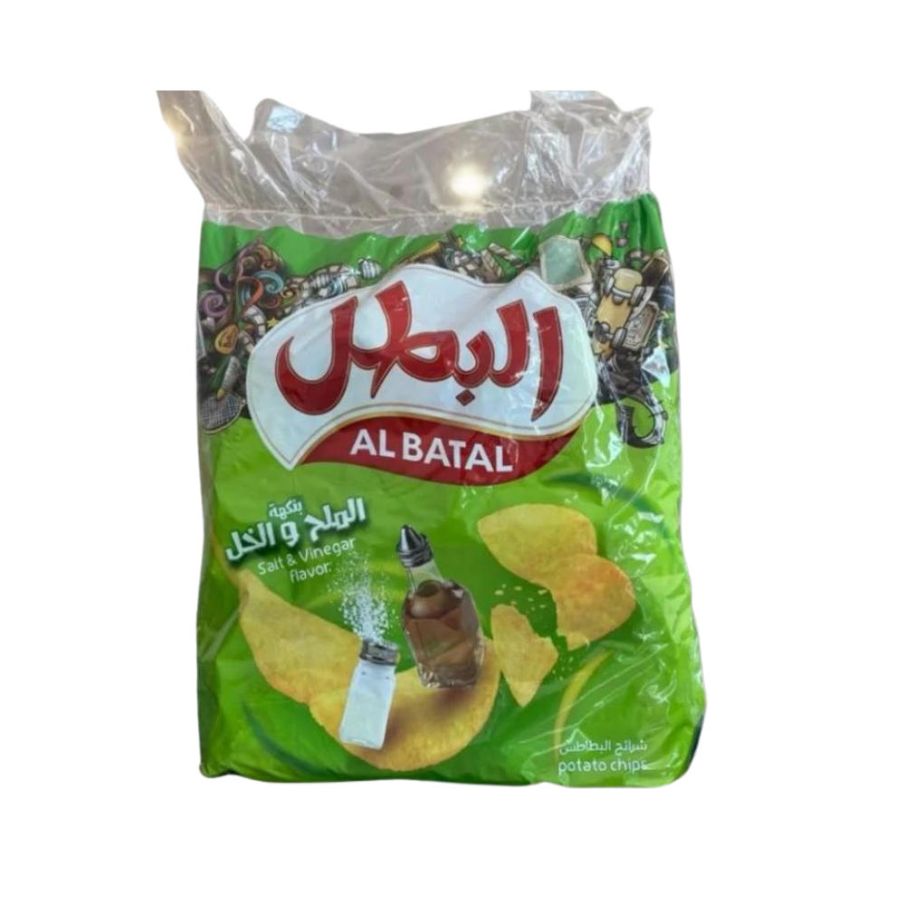 البطل بطاطس بطعم الملح والخل 20 *12 جم