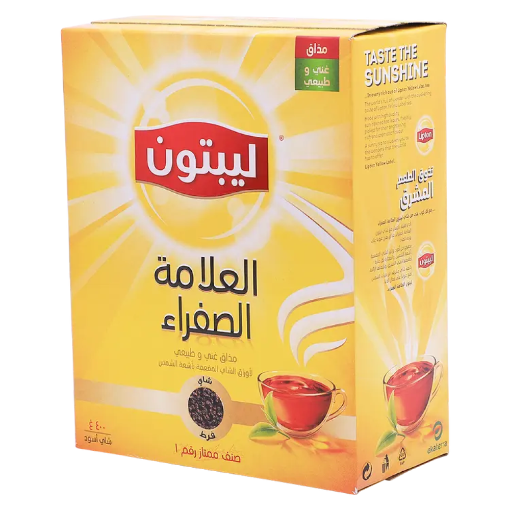 ليبتون شاي أسود فرط 400 جم