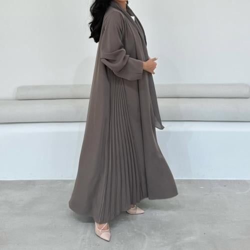 عباية بني كسرات قماش لمياء