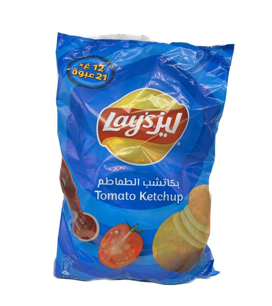 بطاطس ليز كاتشب 21 حبه اكياس
