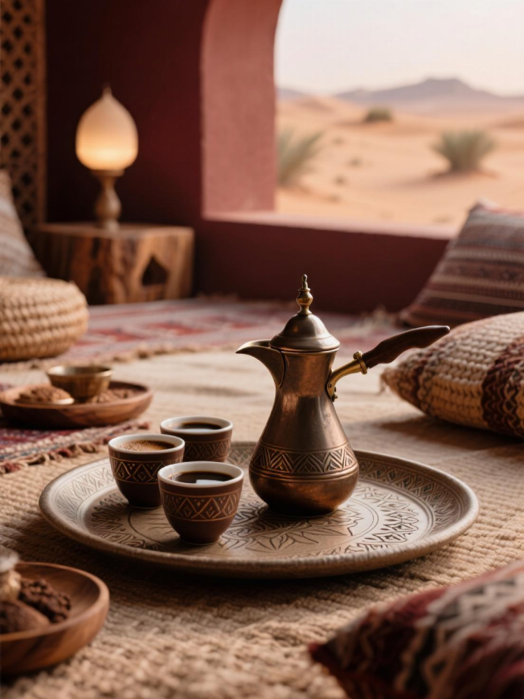 طريقة تقديم القهوة