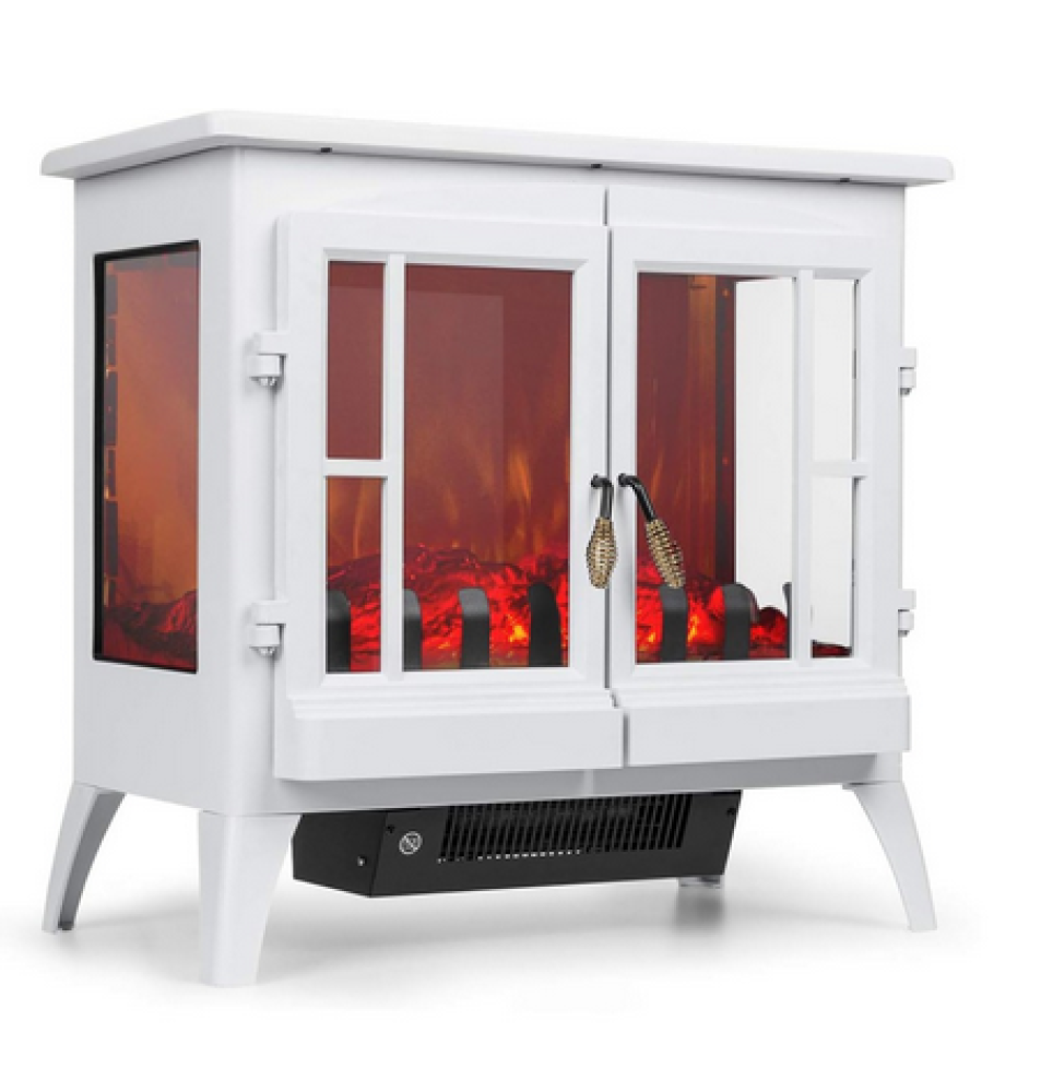 دفاية ديكور على شكل دولاب جي في سي برو أبيض - GVCHT-215