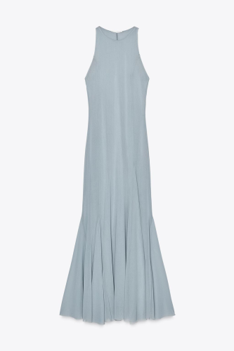 TULLE GODET MIDI DRESS