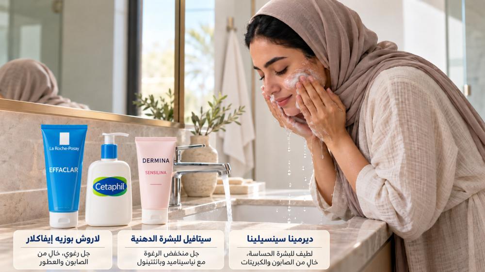 غسول الوجه: طريقة الاستخدام واختيار الأنسب لبشرتك