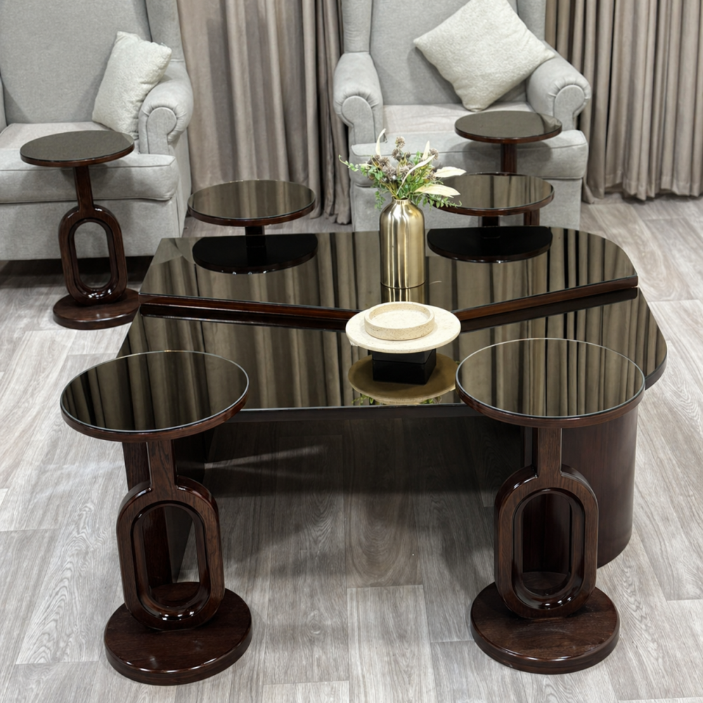 طقم طاولة مع 6 خدمة