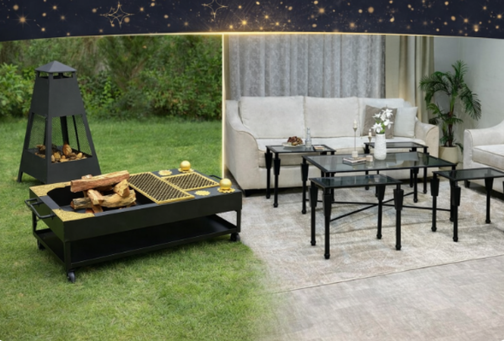 منقل وطاولات خدمة… سر فخامة جلسات رمضان والعزومات السعودية