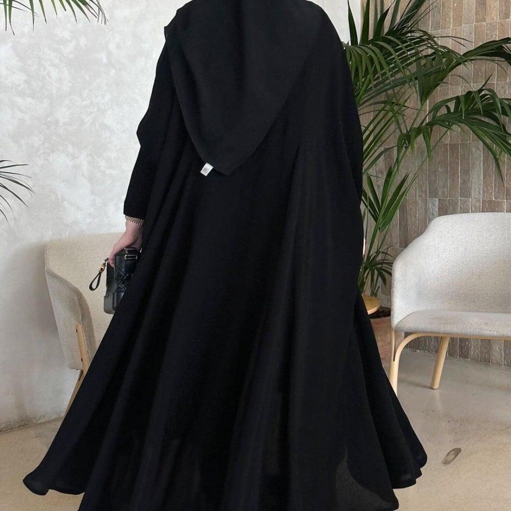 عباية اسود سادة -متجر زينة