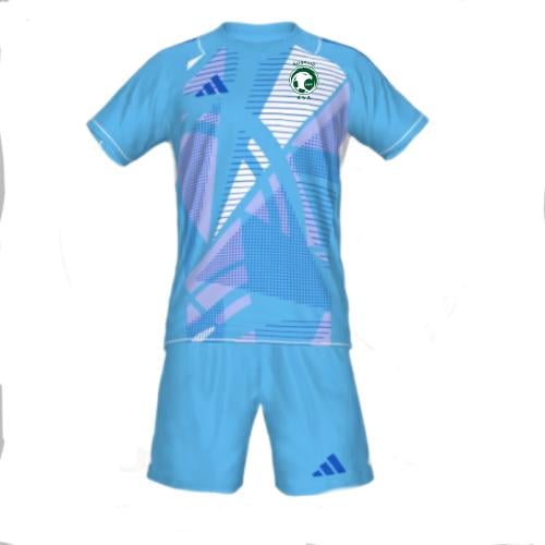 طقم حارس مرمى المنتخب السعودي الجديد 2025 أزرق سما...