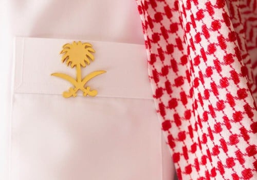 بروش سيفين ونخلة لليوم الوطني