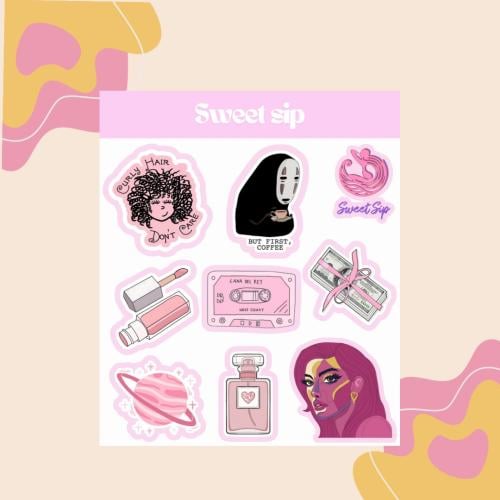 ستيكرز sweet sip