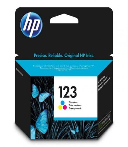 حبر طابعه اتش بي ملون - HP-123- F6V16AE