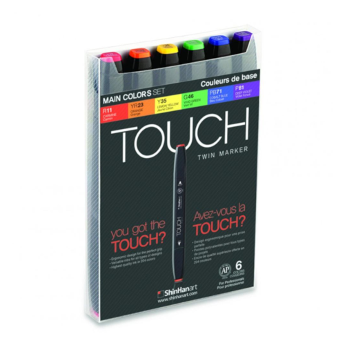 أقلام Touch Twin 6 (ألوان رئيسية)