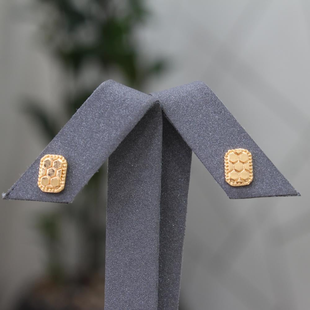 حلق بديل الذهب مستطيل