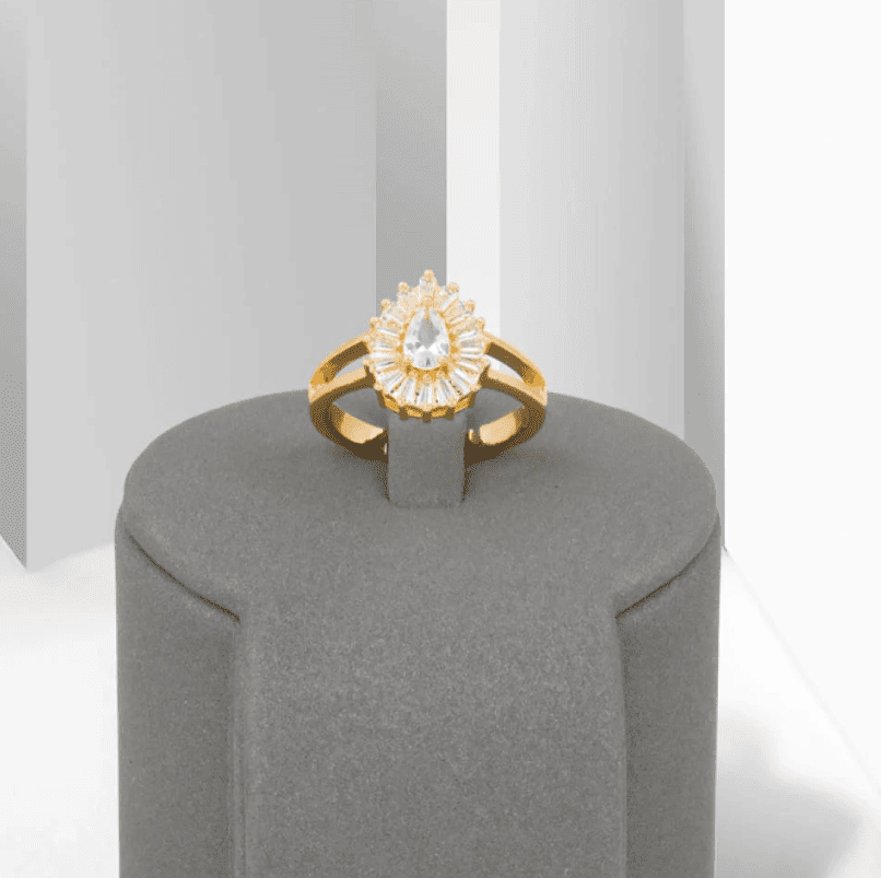 خواتم بديل ذهب زركون