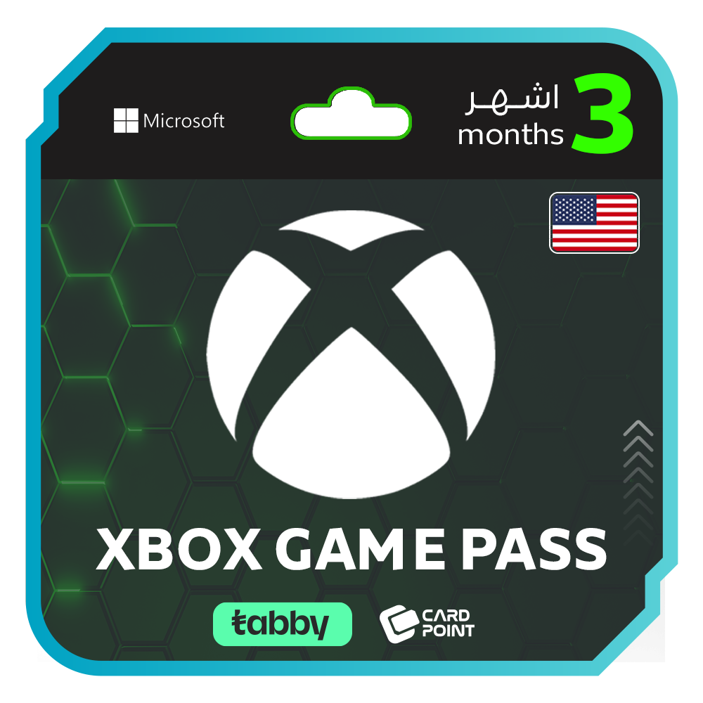 بطاقة اشتراك أكس بوكس 3 أشهر جيم باس - المتجر الأمريكي