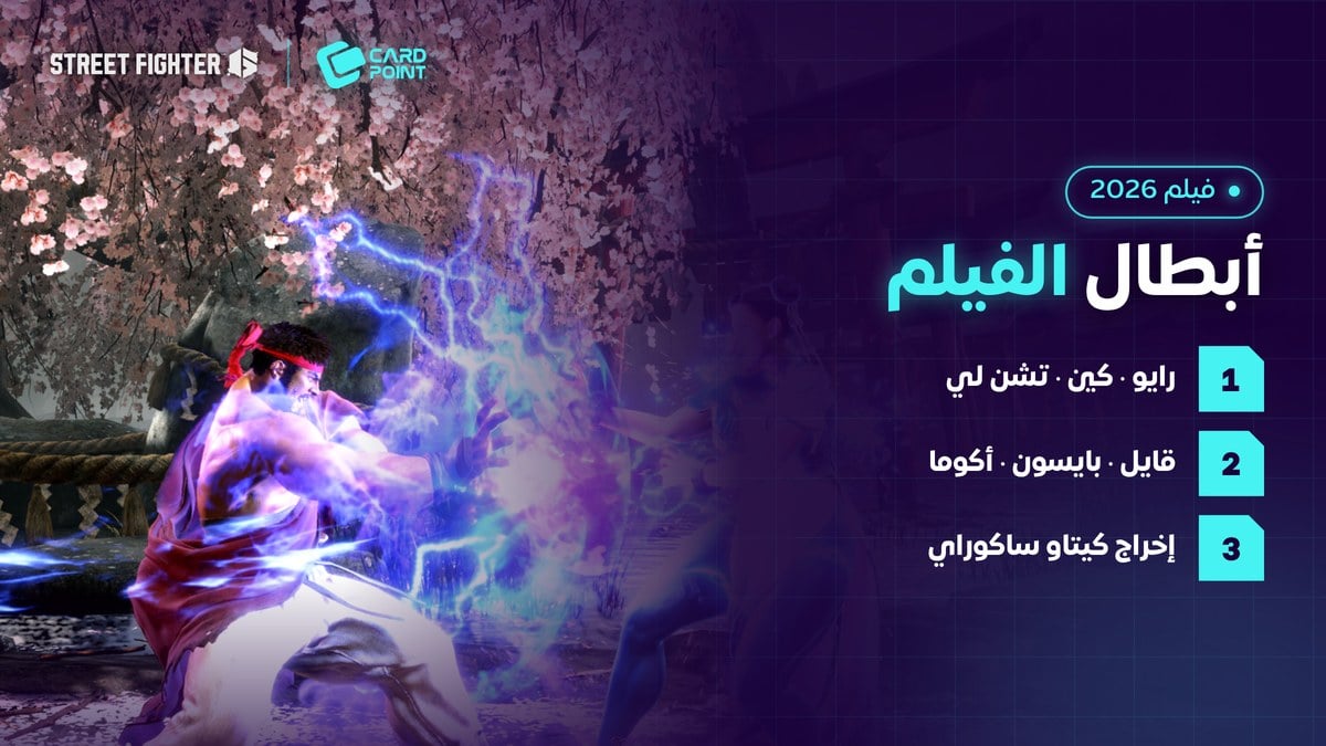 أبطال فيلم ستريت فايتر 2026 رايو وكين وتشن لي