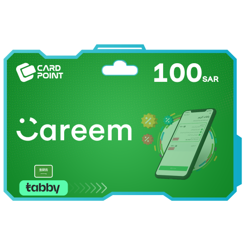 بطاقة شحن كريم 100 ريال للعملاء