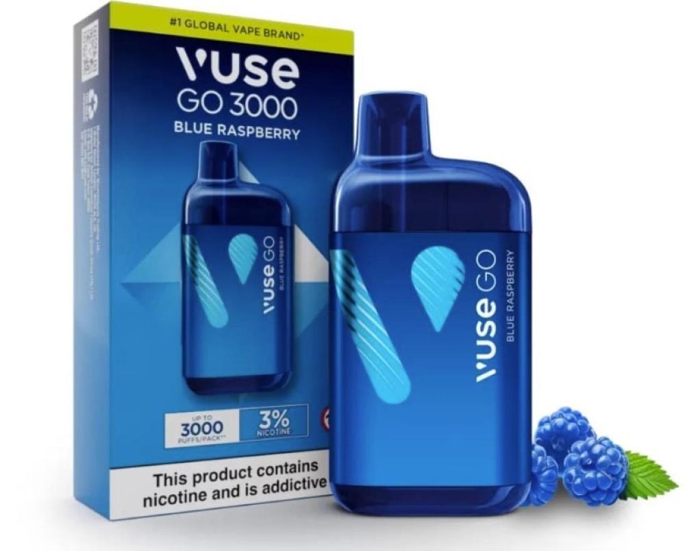 كم تدوم نكهة سحبة VUSE GO 3000؟