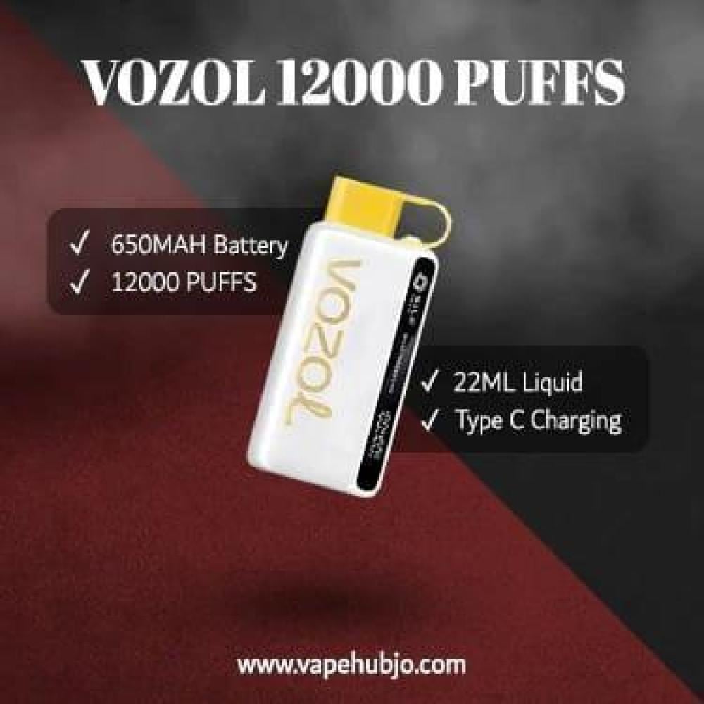 سحبة فوزول 12000 سحبة توباكو VOZOL Bar 12000 Puffs Disposable TOBACCO