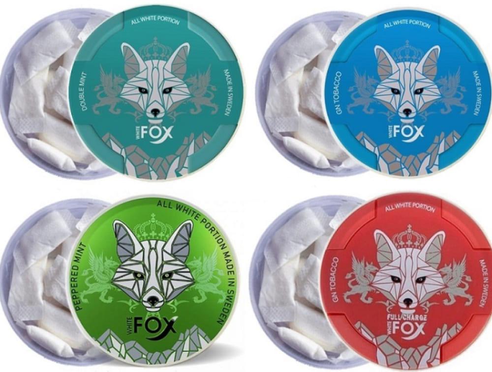 اظرف نيكوتين وايت فوكس ازرق نعناع مثلج White Fox Mint Slim