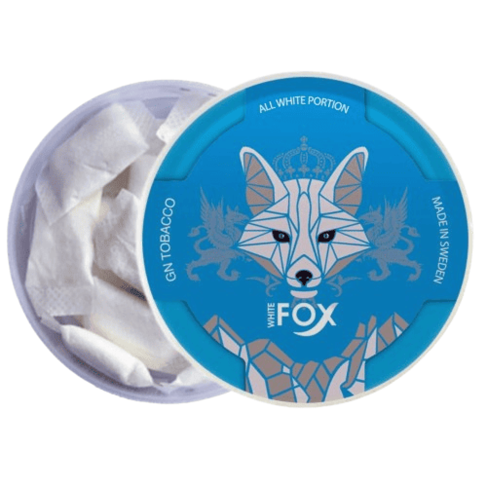 اظرف نيكوتين وايت فوكس ازرق نعناع مثلج White Fox Mint Slim