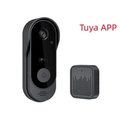 جرس باب مع كاميرا من Tuya - اتصال WIFI وشاشة عرض ف...
