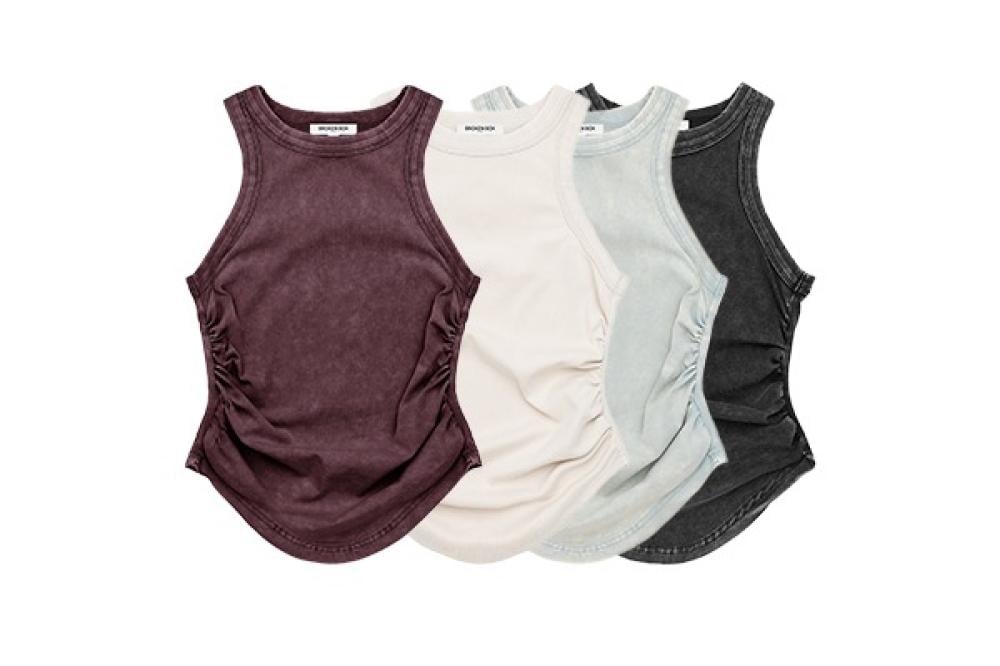 Vest Tank من Broken Box: فست نسائي مريح بقصة محددة وغسيل خاص