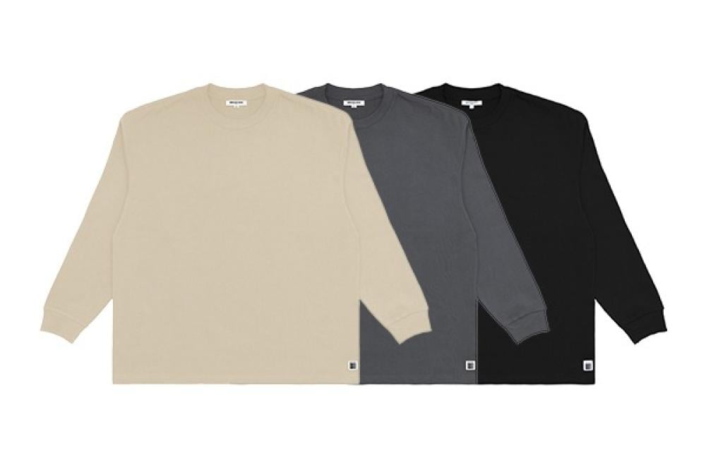 Form Long Sleeve من Broken Box: تيشيرت كم طويل فاخر بخامة 400+ GSM