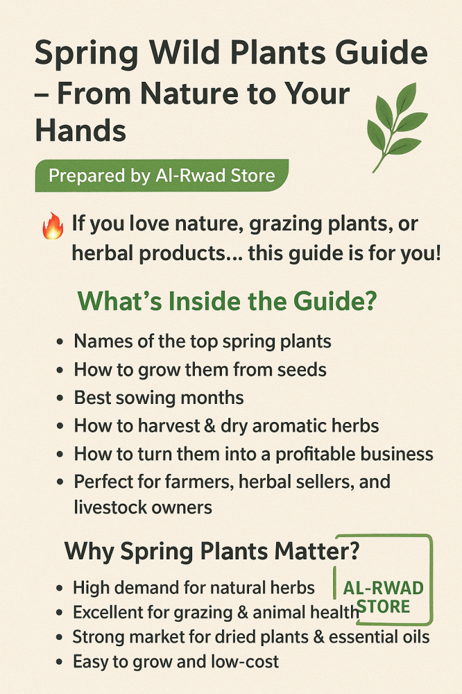 دليل نباتات الربيع البرية – زراعتها وجمعها واستثمارها
