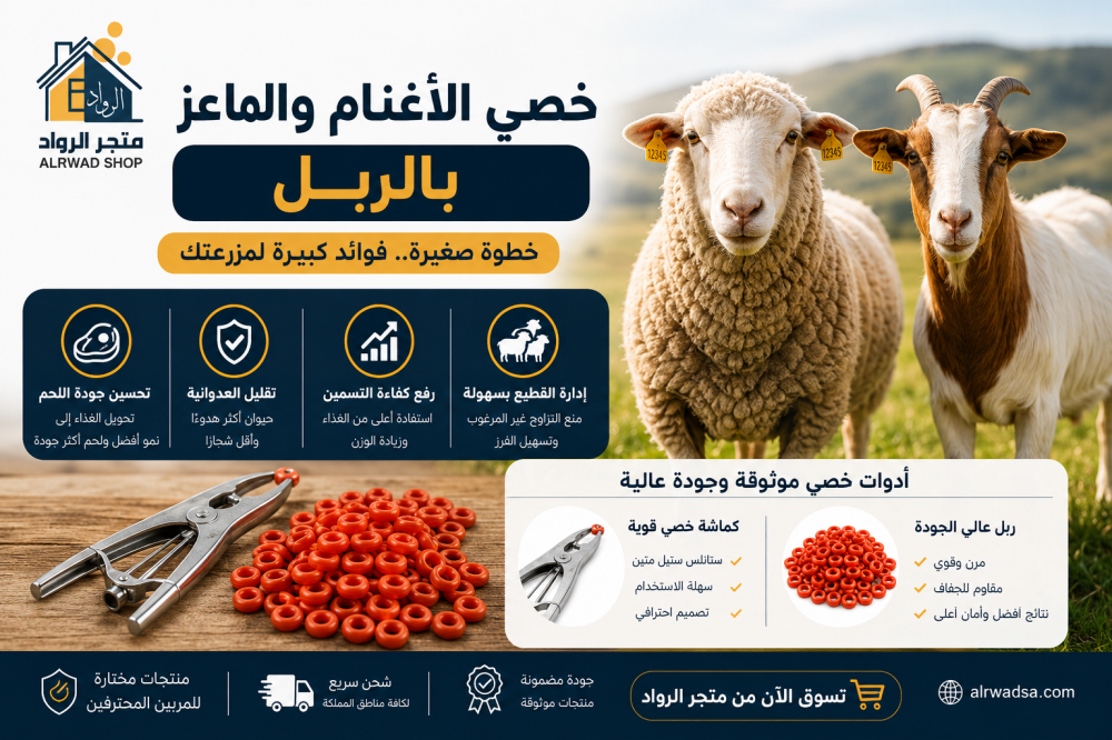 لماذا يخصي مربو الأغنام والماعز حيواناتهم؟ تعرف على أهم الفوائد وأفضل أدوات الخصي