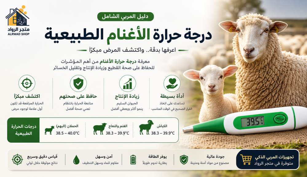 درجة حرارة الأغنام الطبيعية