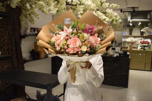 بوكيه الورود الطبيعيه /2أ