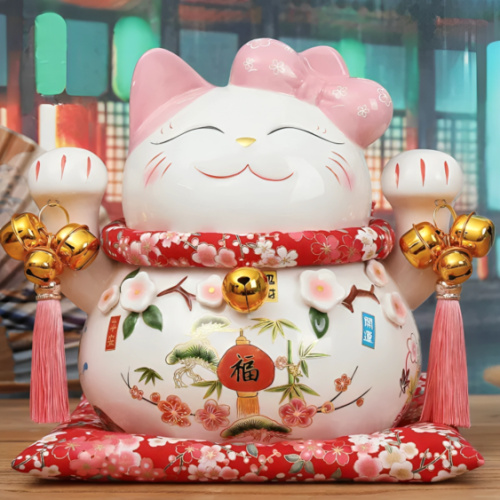 حصالة خزف قطة الحظ - Lucky Cat Money box