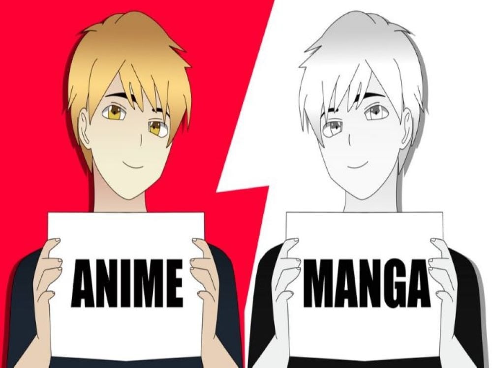 الفرق بين الانمي والمانجا