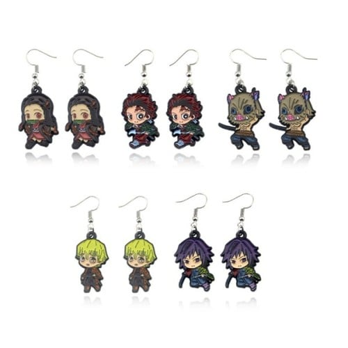 حلق كيميتسو نو يابا - Kimetsu No Yaiba earrings