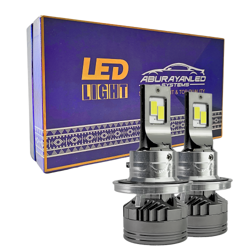 لمبات ليد بقوة 17000LM 140W خطين مقاس H13 متوفر بل...