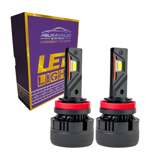 لمبات ليد مقاس H11/H9 بقوة 13000LM 110W متوفر بلون...