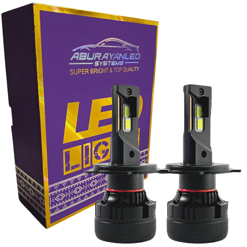 لمبات ليد خطين مقاس H4/H19 بقوة 12000LM 90W متوفر...