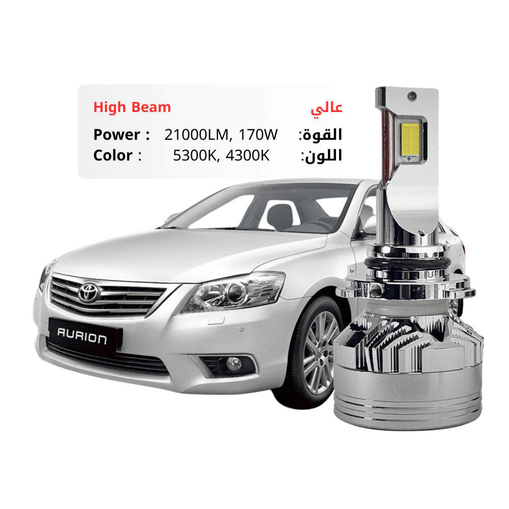 طقم ليد عالي اوريون 2007-2011 بقوة 21000LM 170W متوفر بلونين