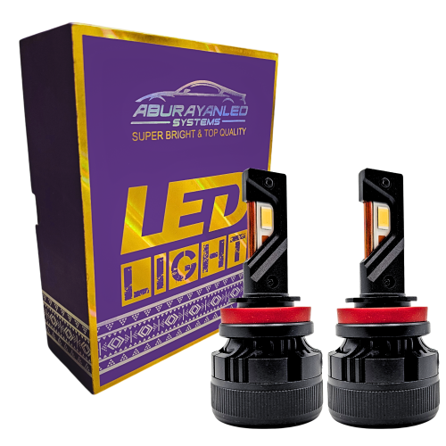 لمبات ليد مقاس H11/H8/H16 بقوة 9000LM 70W متوفر بع...