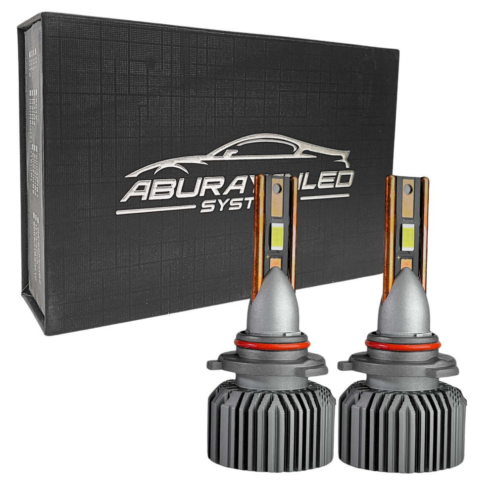 طقم ليد مقاس 9005/9006/9012 بقوة 10000LM 100W لون 5500K ابيض شمسي