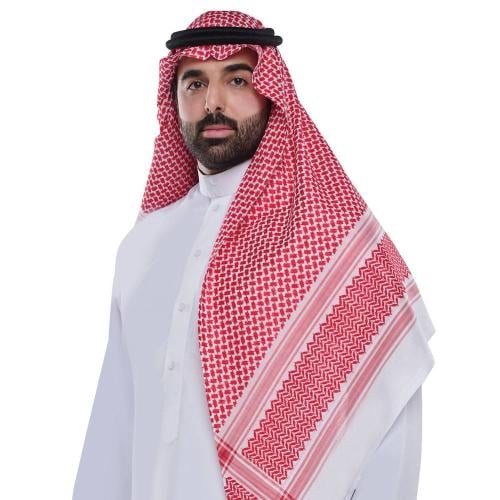 شماغ بروجيه رجالي أحمر لون خاص ليفر