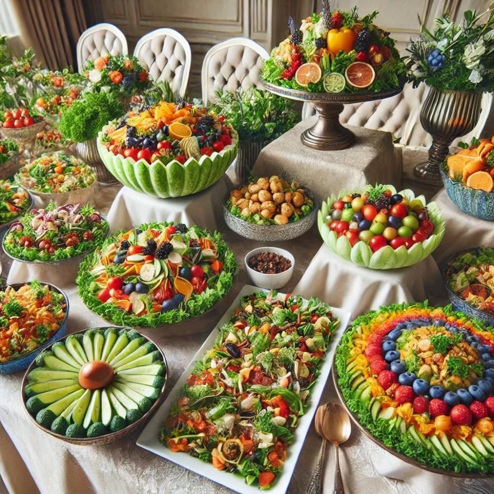 أفكار لتقديم السلطات في الحفلات والمناسبات